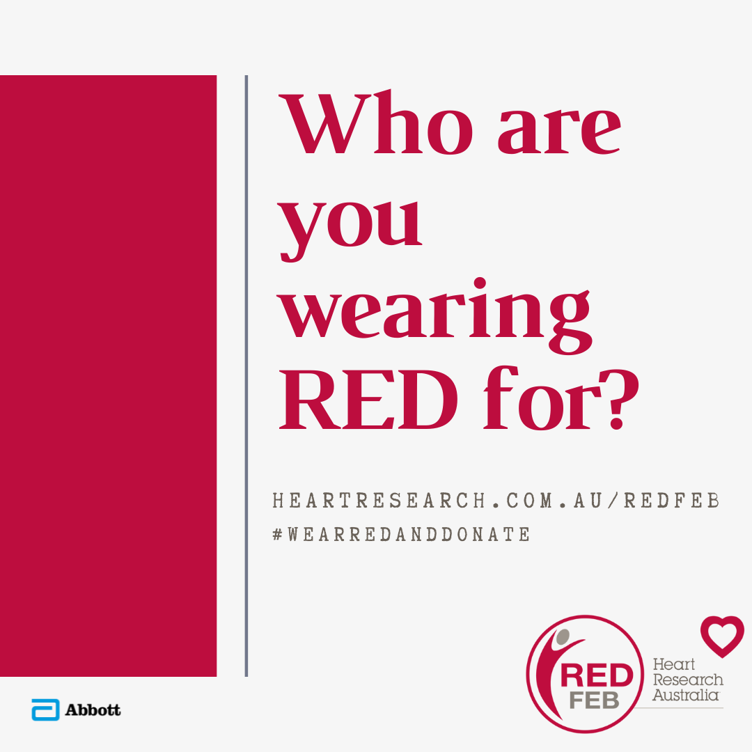 Wear red for heart research